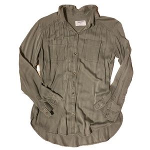 Green Button Down - Old Navy